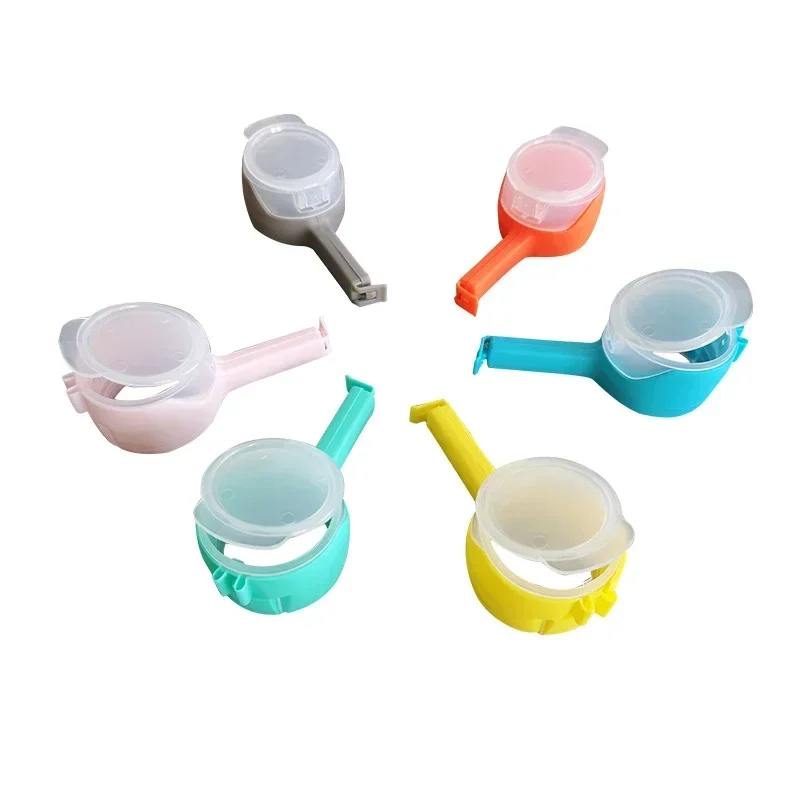 Snack Sealing Clip Fresh Keeping Sealer Clamp Plastic Food Saver Travel Kitchen Gadgets Seal Pour Food Storage Bag Cap Clip