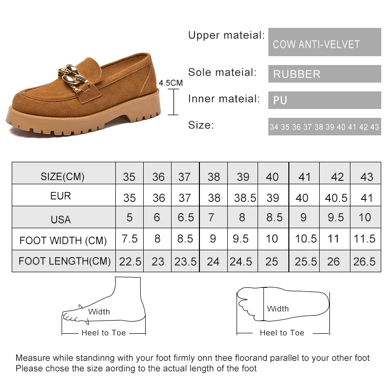 AIYUQI Women Loafers Suede Genuine Leather 2024 New Chain British Style Women Spring Shoes Large Size 41 42 Student Shoes Ladies