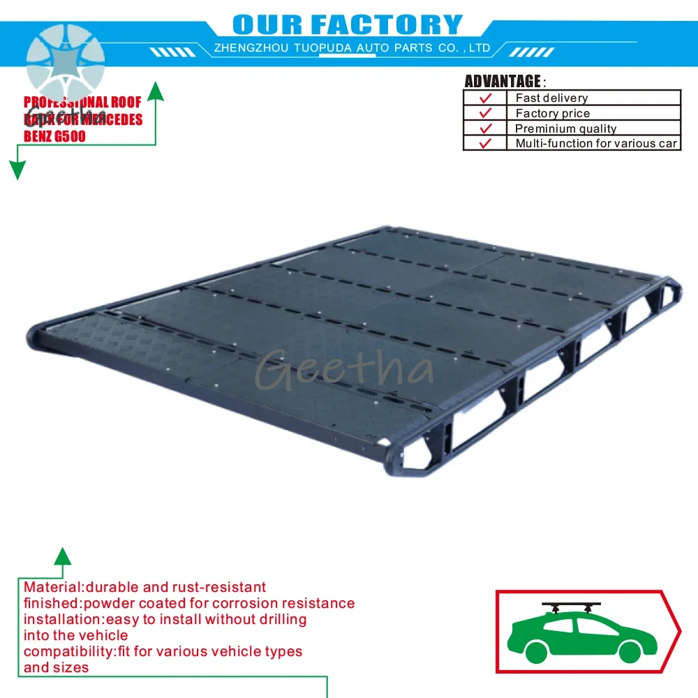 

UNIVERSAL ROOF RACKS TONNEAU COVERS Heavy Duty Roof Mounted Basket for MERCEDES BENZ G500