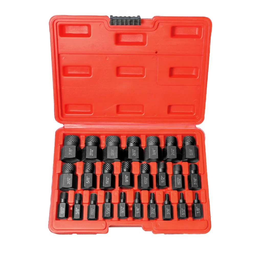 

25Pcs Comprehensive Screw Extractor Set Engineered for Quick and Easy Removal of Damaged Screws Perfect for DIY Projects