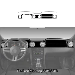 Centre Dashboard Panel Brand New ABS Gloss Black Stickers For Ford Mustang 2005 2006 2007 2008 2009 Car Interior Accessories