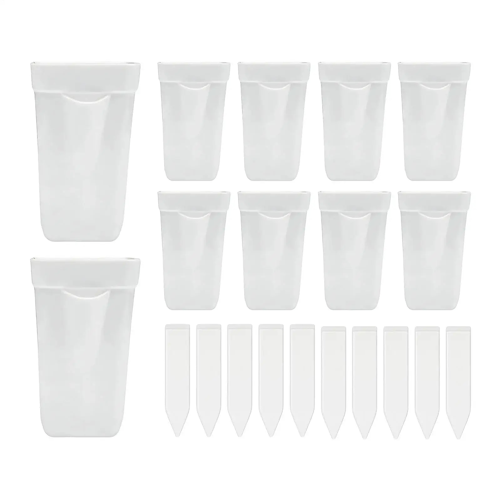 

Набор из 10 дышащих двухслойных горшков для рассады с дренажем и видимостью уровня воды, для выращивания растений в помещении и на улице, для общежитий и отелей