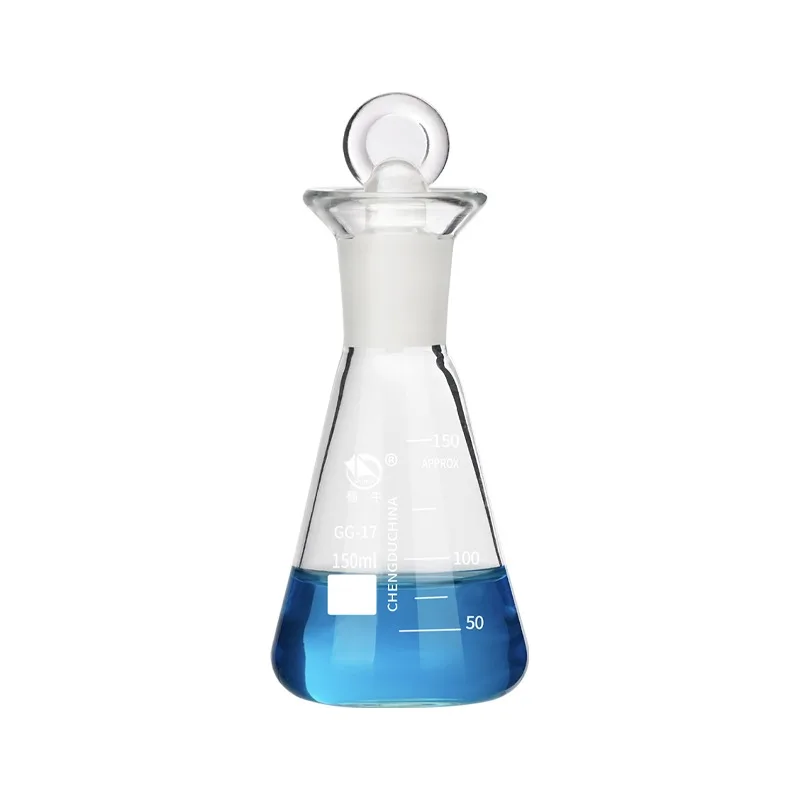 Iodine Flask High Temperature Resistant Conical Bottle 50/100/150/250/500/1000ml Standard Mouth Stopper