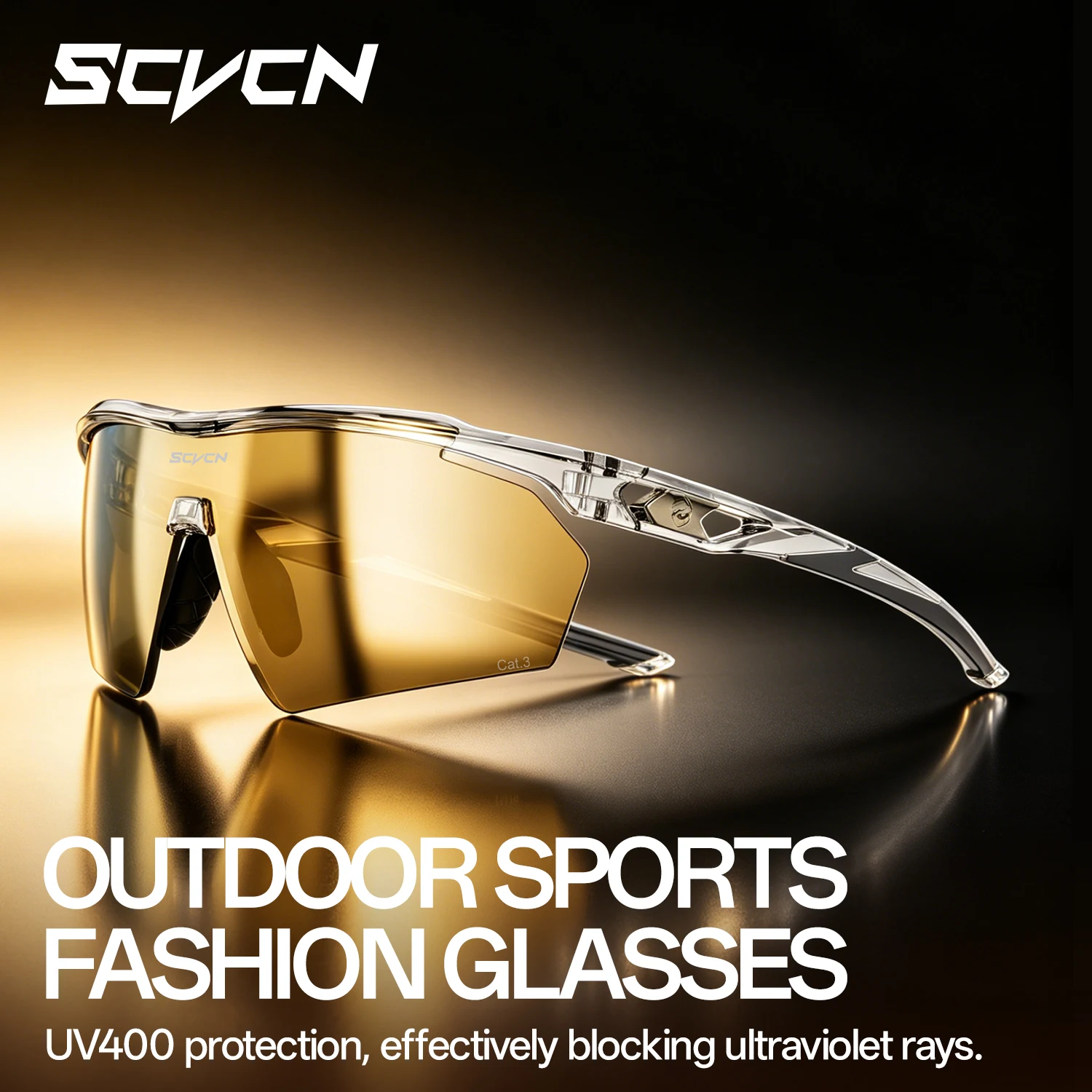 

SCVCN Outdoor Photochromic Cycling Sunglasses Men Women MTB Glasses UV400 Bicycle Sports Running Hiking Goggles Ultralight TR90