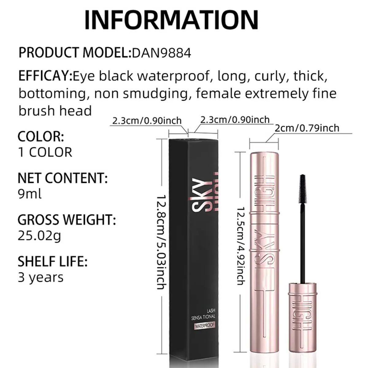 Smooth Eyelash Primer No Residue Natural Mascara Quick Film Long Lasting Mascara Curly Waterproof Mascara Plump Thick Mascara