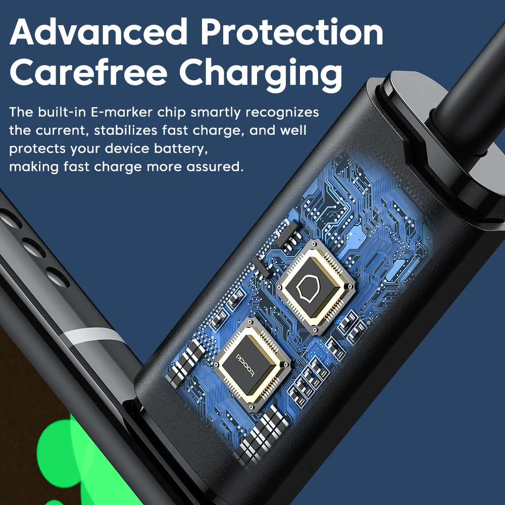 Toocki 5Pack USB C to USB C Cable PD 100W/60W Fast Charging for iPhone 16 15 14 13 12 Samsung S23 S22 Ultra Xiaomi Huawei Redmi