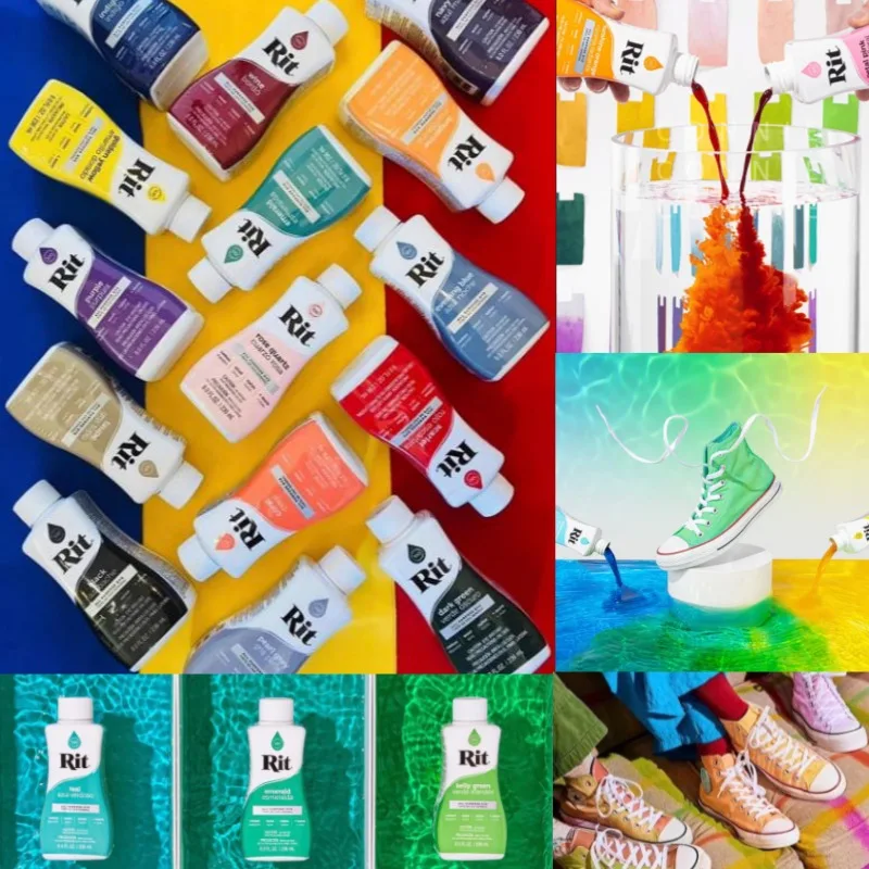 30ml Packaging American Handmade Dyeing Agent Cotton Linen Fabrics Nylon Cotton Multi-purpose Dye Clothing Refurbishment Pigment