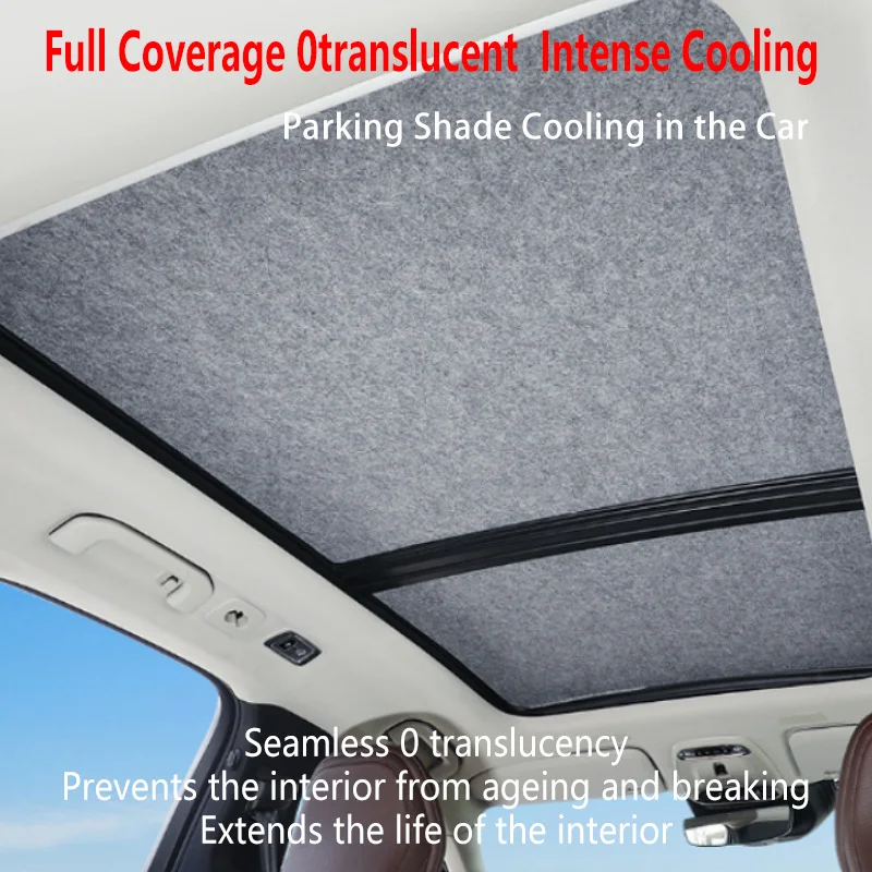 

Sun Protection For BYD Seal 06 EV 2025~2027 Electrostatic Adsorption Fabric Car Panoramic Sunroof Insulation Roof Visor Anti-UV