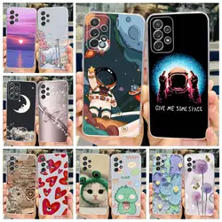 For Samsung Galaxy A52 A52s A72 5G Case Cute Painted Cover Soft Silicone Phone Case For Samsung A52 Galaxy A52s A72 Coque Bumper