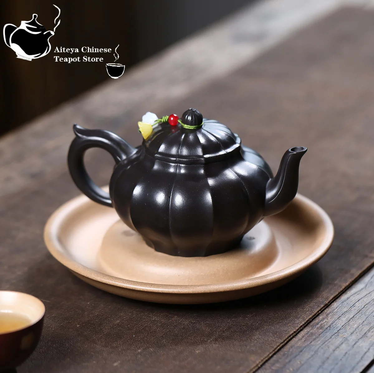Yixing Purple Clay Teapot Raw Ore Big Red Robe Gray Veins Smiling Cherry Blossoms Kung Fu Tea Pot Chinese Tea Set