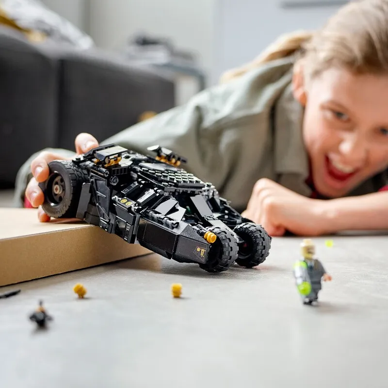 2525 รุ่นใหม่,2049PCS ดาร์กไนท์ แบทโมบิล 76240 เข้ากันได้กับมาร์เวลชุดบล็อกตัวต่อ,ของเล่นเด็กของขวัญ