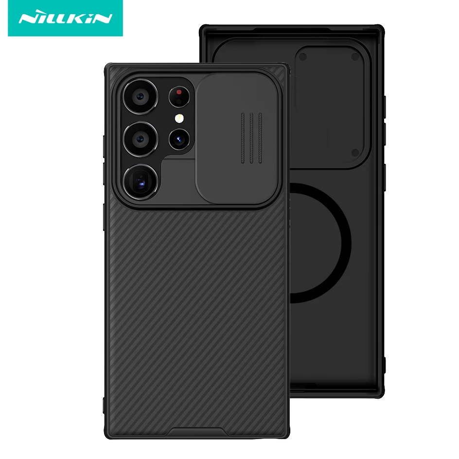 

Чехол для Samsung Galaxy S24 Ultra Magsafe NILLKIN CamShield Pro Slide Camera Cover For Galaxy S24Ultra S23 Ultra Case fundas