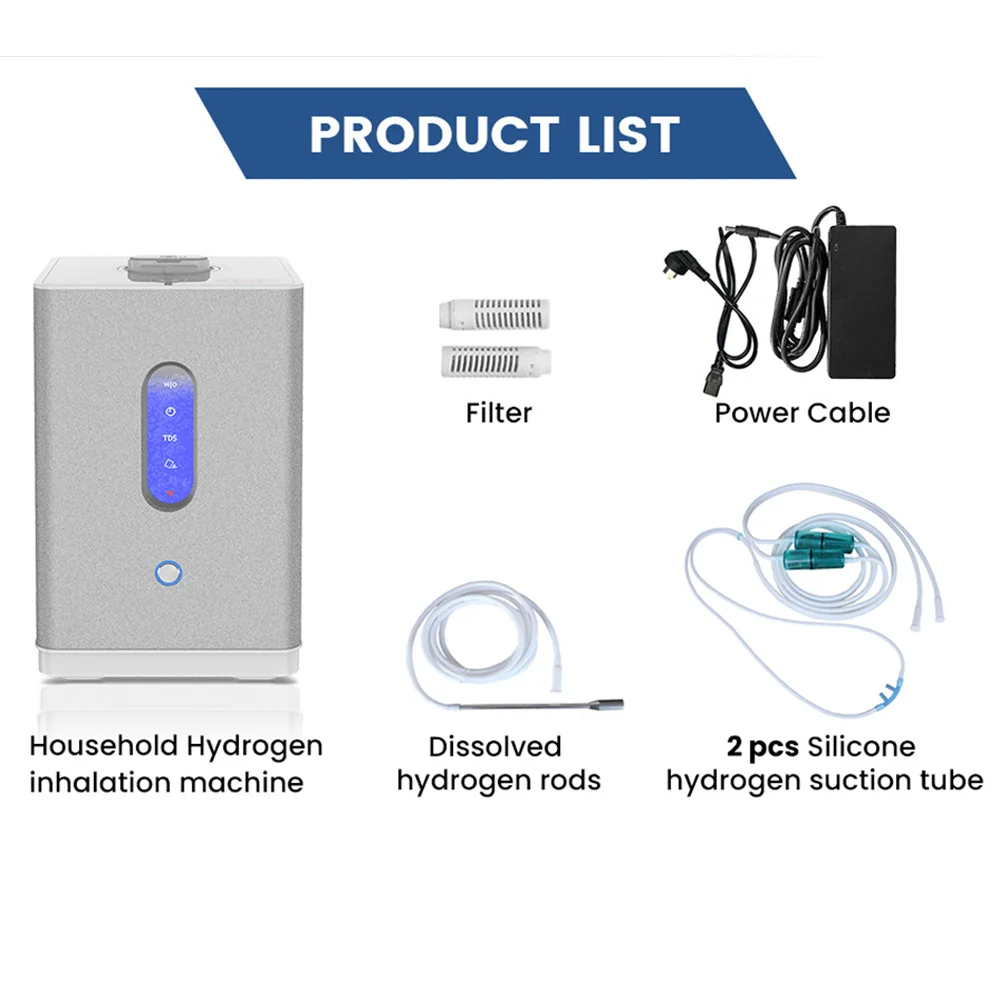 CAWOLO Pem Hydrogen Gas Machine Inhaler 150ml Molecular Hydrogen Inhalation Generator H2 Inhalation Machine Water Generator