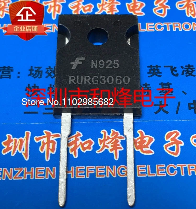

5PCS/LOT RURG3060 TO-247-2 600V 30A Original stock in stock Inventory is currently in stock