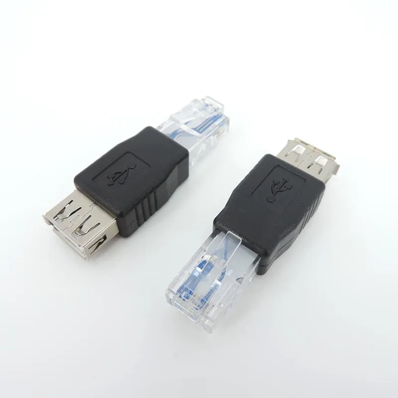 Adattatore USB RJ45 Ethernet maschio a USB A femmina Convertitore connettore di rete per computer portatili