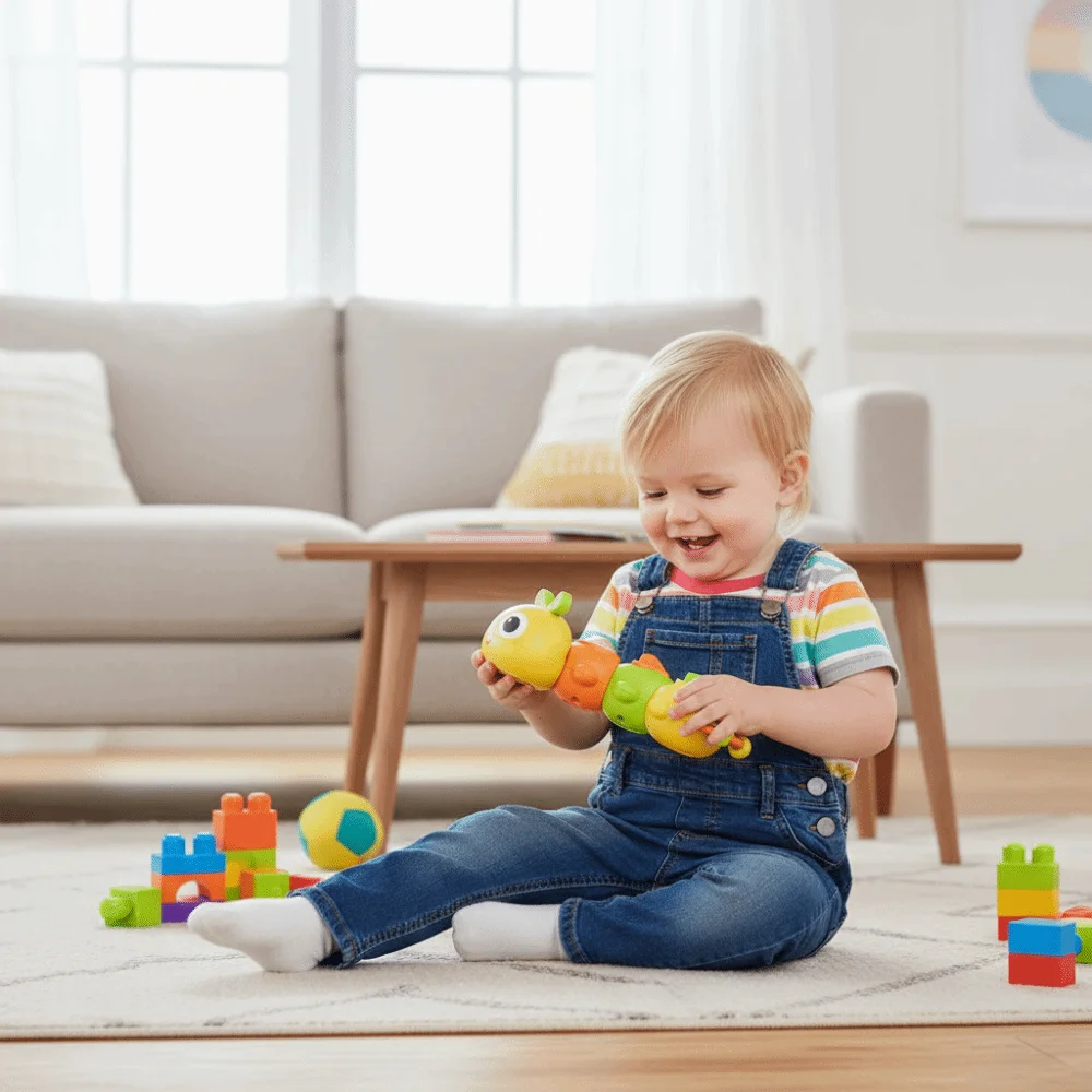 Plastic Animals Twist Toy Early Education Baby Training Baby Busy Board Toys 6 In 1 Cute Rabbit Baby Ringing Toy Student