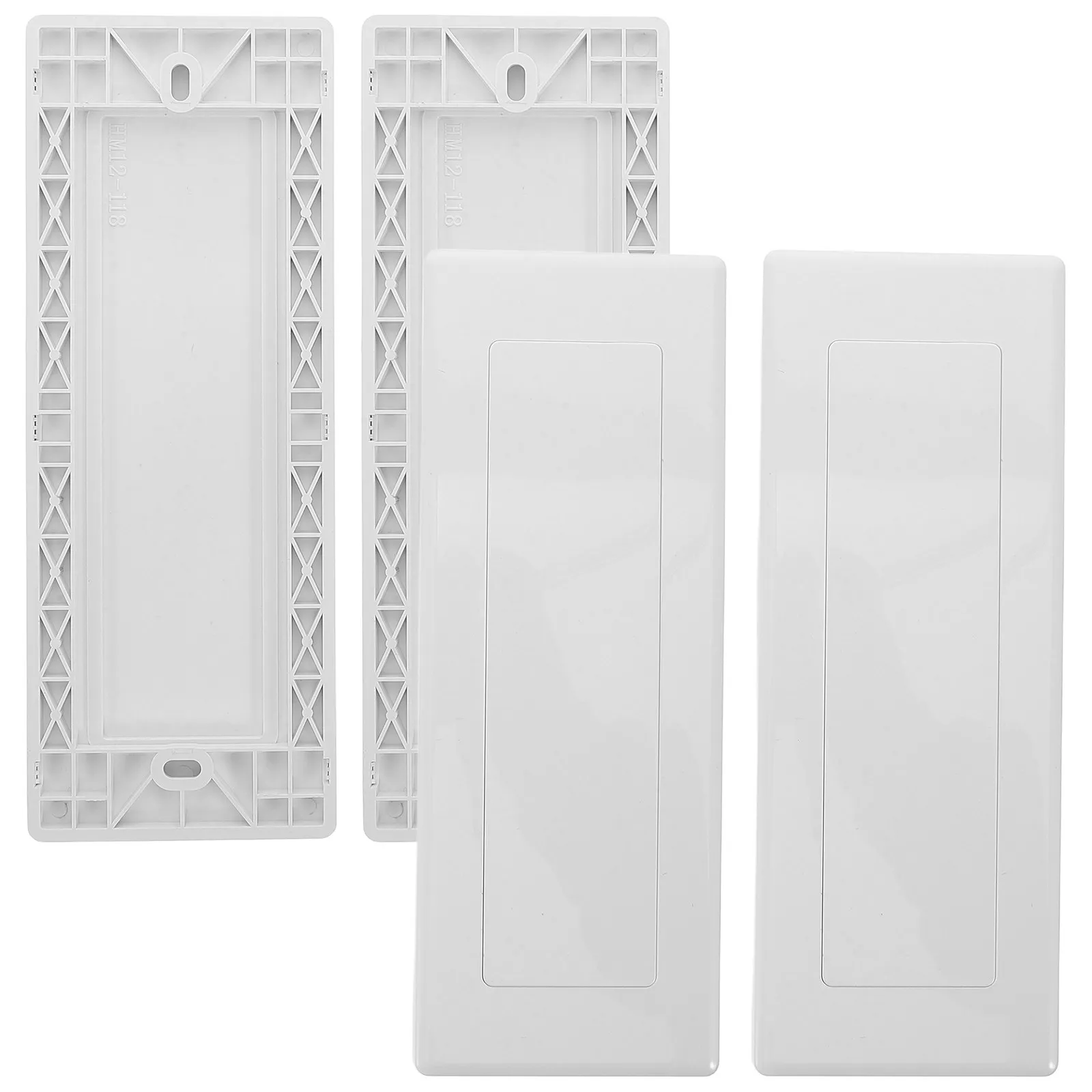 4Pcs Wall Plate Cover Blank Plastic Electrical Box Cover Plate Easy Installation Junction Box Electrical Panel Blanks