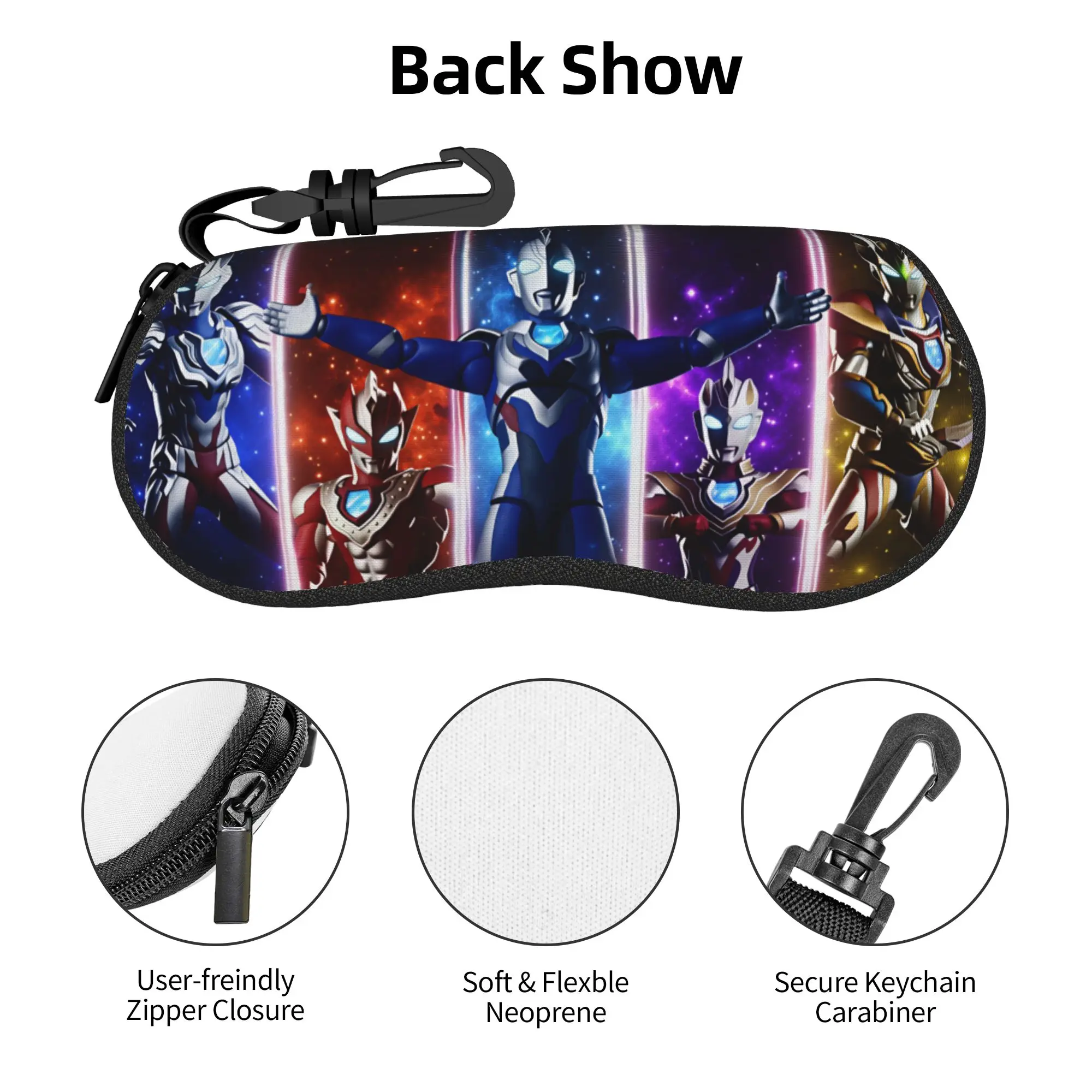 Estuches Protector de Gafas Ultraman Z Alpha Edge Beta Smash, Fundas Geniales para Gafas de Sol, Bolsas para Gafas Gamma Future Delta Rise Claw