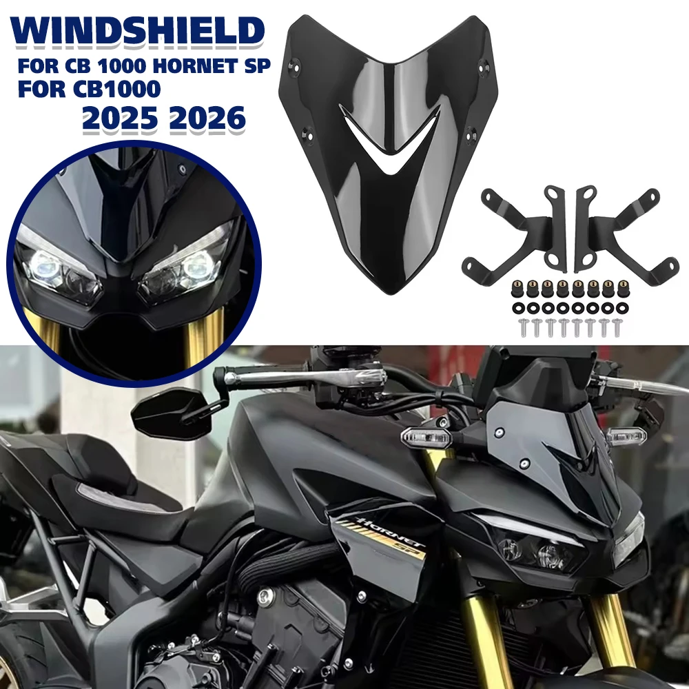 

For Honda CB1000 CB 1000 Hornet SP 2025-UP Windshield Windscreen Cover Motorcycle Meter Visor Wind Screen Deflector Protector