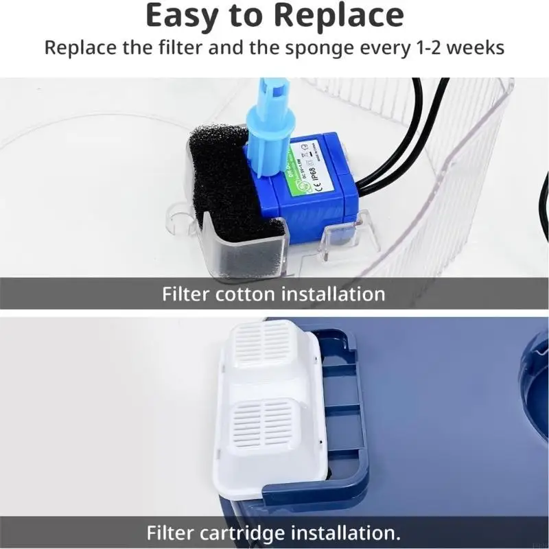 F92F Аккумуляторная батарея Cats Fountain Fountain Filters и губки. Автоматические аксессуары для замены дозаторов для домашних