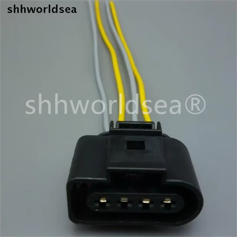 

Shhworldsea 4-полосный гнездо 4B0973724 Автомобильный разъем катушки зажигания, ремонтный чехол для A4 A6 для VW Passat 1J0 973 724 1J0973724