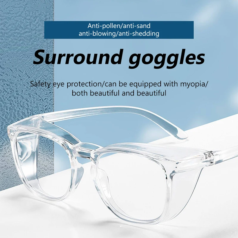 Upgrade Anti Blue Light Glasses For Men Women Transparent Sand-proof Anti-shock Biking Safe Goggles Blue Blocking ProtectEyewear
