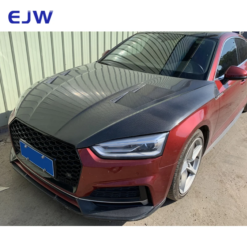 For 2016-2019 Audi A5 S5 B9 Dedicated MBJ Type Carbon Fiber Engine Hood, High-quality Carbon Fiber Engine Hood For Automobiles