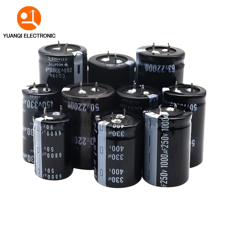 2PCS/LOT High Quality 25V 50V 63V 80V 100V 200V 400V 450V 560UF 10000UF 15000UF Radial DIP Aluminum Electrolytic Capacitor 20%