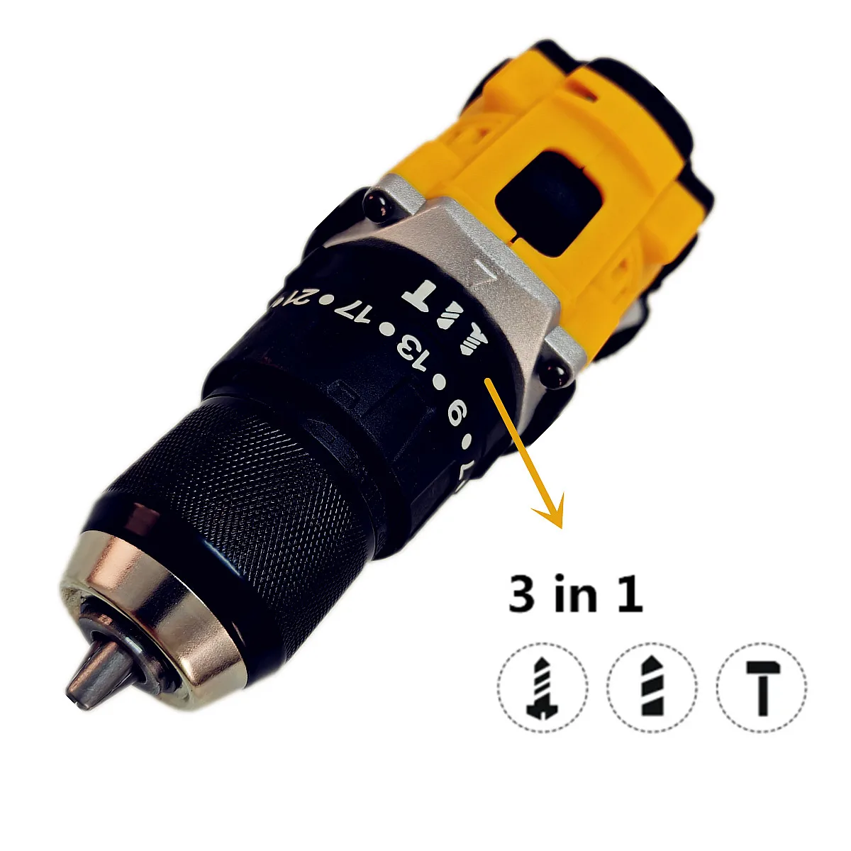 Furadeira de impacto elétrica sem fio, martelo sem escova, chave de fenda, ferramentas elétricas, DCD805, bateria 20V, 10mm, apto para Dewalt