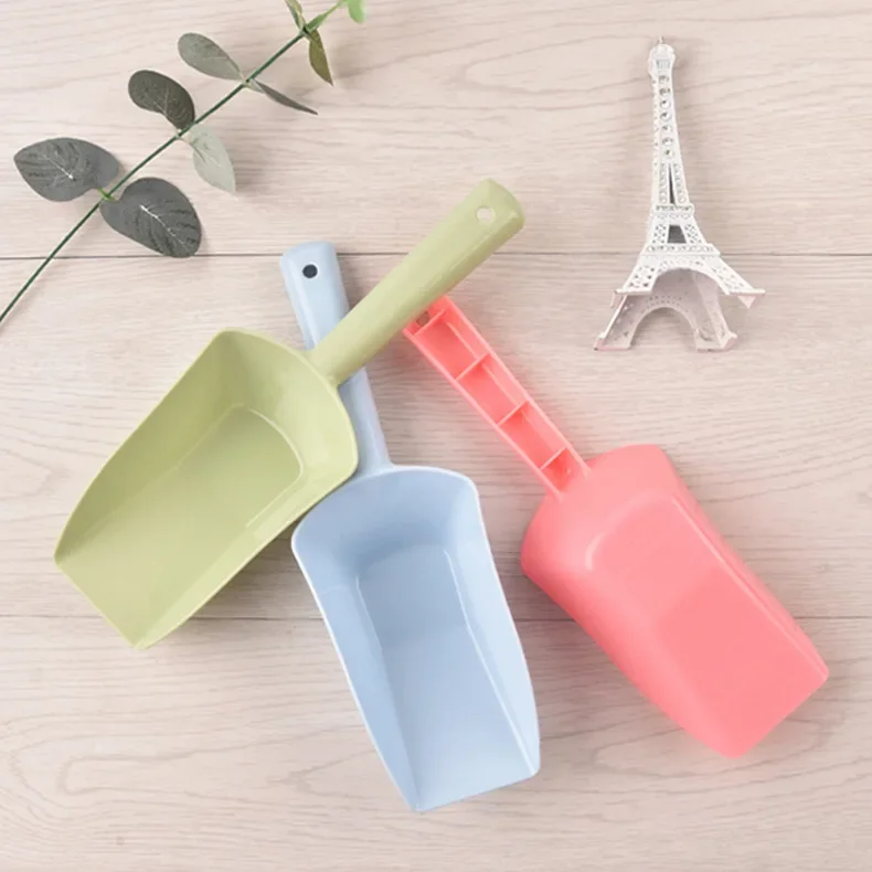 Candy Colors Multifunctional Frosted Small Shovel Kitchen Flour Grain Candy Coffee Bean Ice Scoops Party Buffet Kitchen Tools