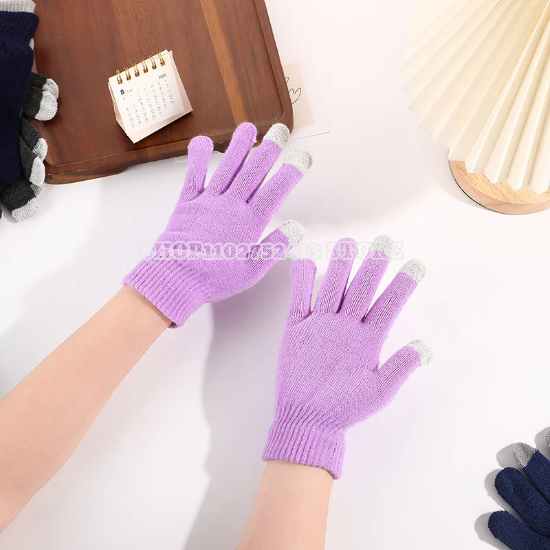 Gabby Dollhouse Gloves Cute Anime Personality Letters Gloved Autumn Winter Warm Can Touch Phone Glove Warm Girls Birthday Gift #2