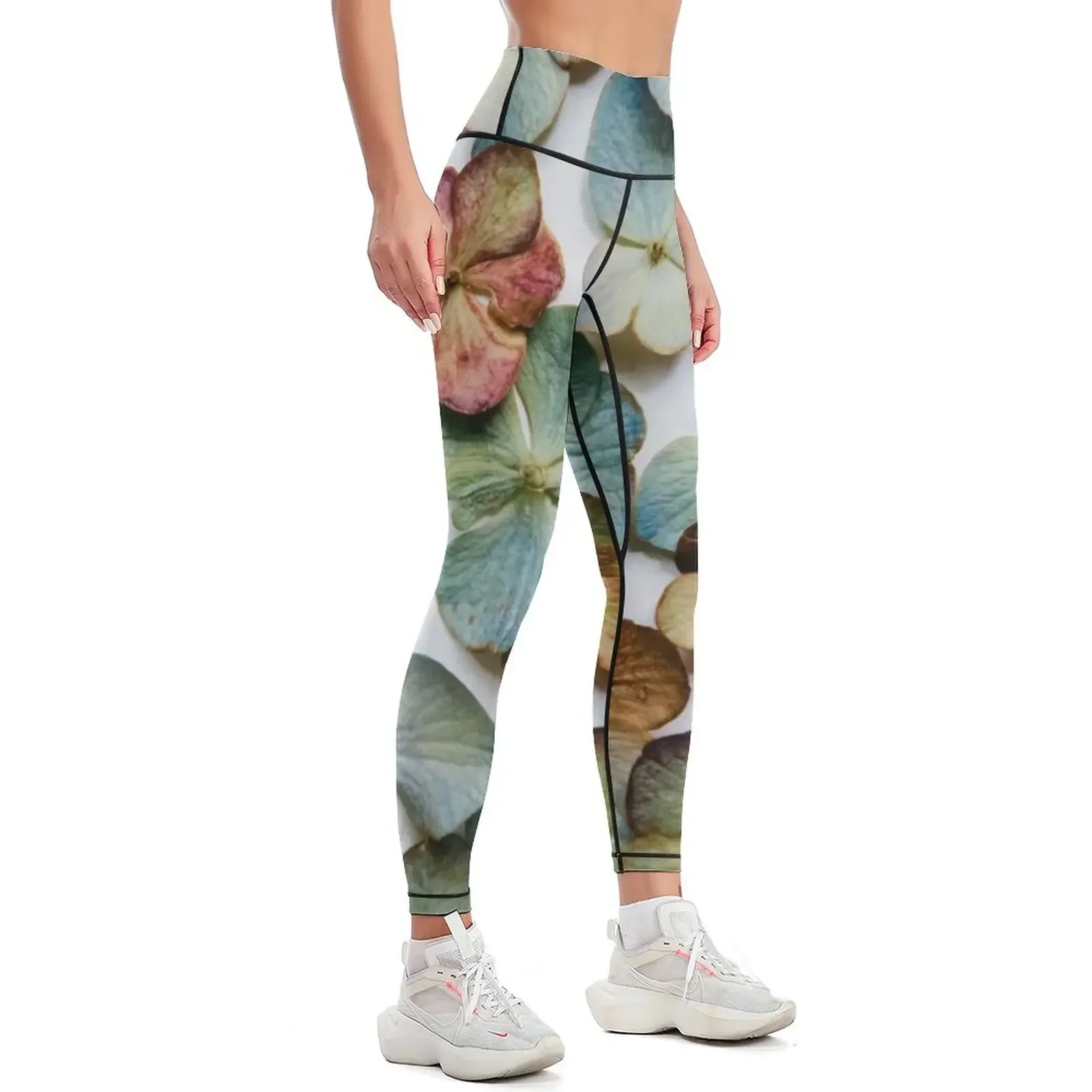 Hydrangea Petals no. 2 Leggings workout shorts jogging pants sports shirts gym legging pants raises butt Womens Leggings