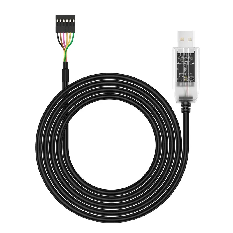DTECH Factory Price TTL Serial Adapter Console Cable 3m USB a to 6P TTL 3.3V Converter Cable