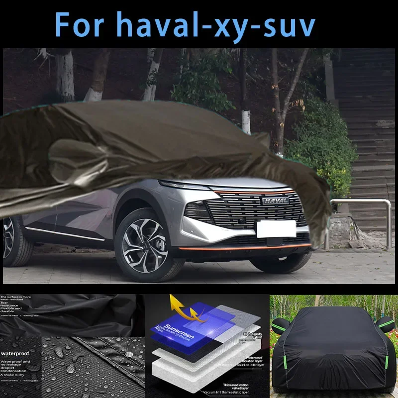 

For haval-xy-suv Outdoor Protection Full Car Covers Snow Cover Sunshade Waterproof Dustproof Exterior Car accessories