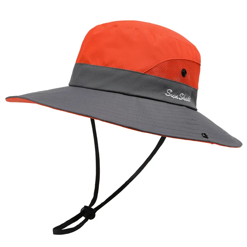 Summer Fishing Hat Beach Fisherman Man‘s Surf Cap Hat Sun Protection UPF50+ Anti Mosquito Bucket Hat Outdoor Camping Water Sport