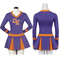 Megan Fox Jennifer’s Body Purple High School Cheerleader Costume Jennifer Check Cheerleading Uniform Girl Competition Skirt Set