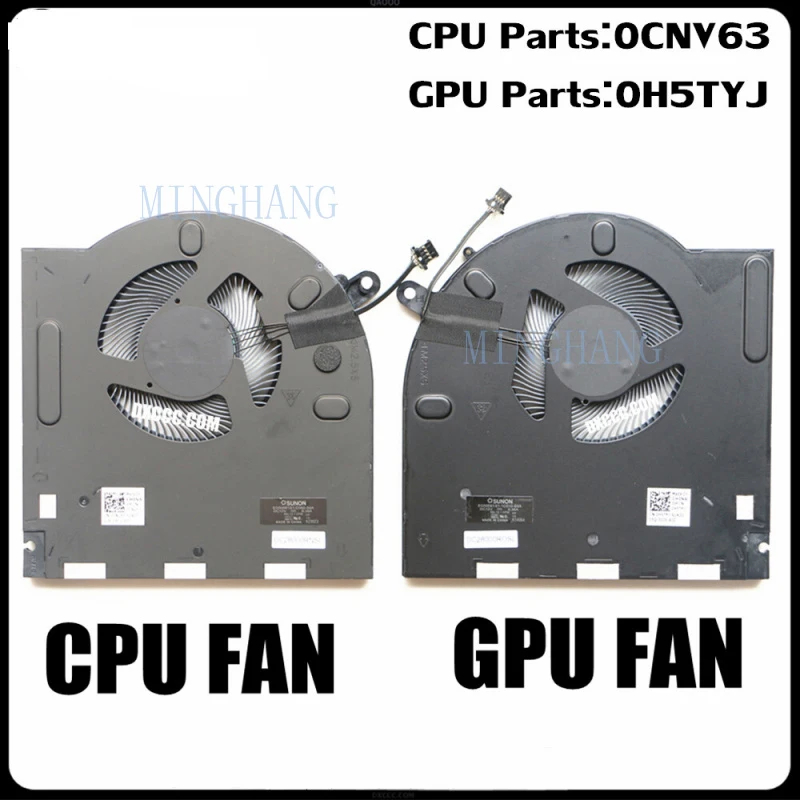 M   New CPU GPU Cooling Fan For Dell Alienware M17 R3 M17 R4 0H5TYJ 0CNV63 RTX20/30