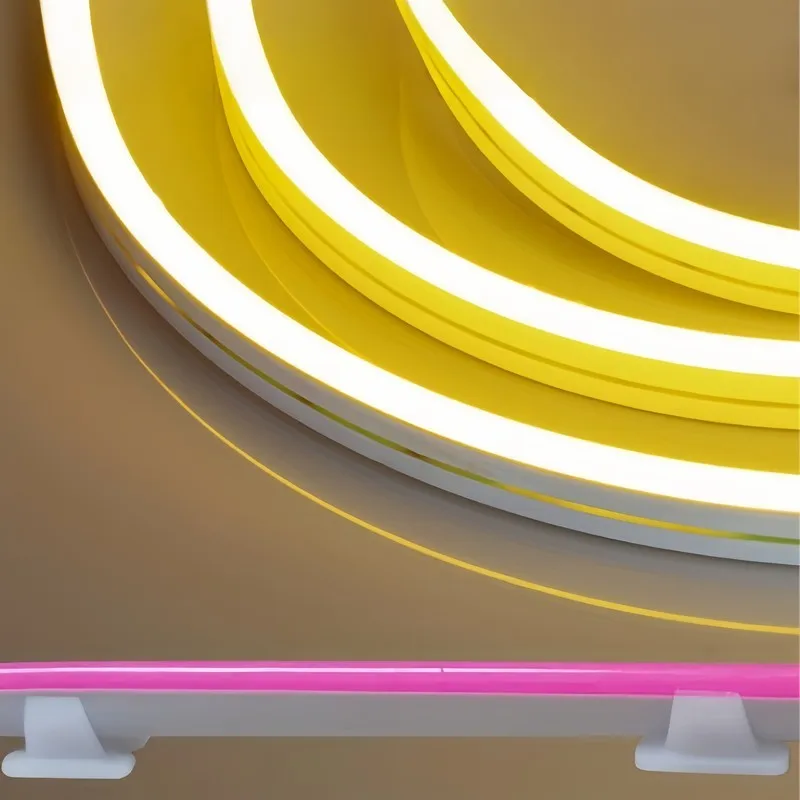 Pack of 92 LED Strip Mounting Clips, Transparent Adhesive, for Cabinet and Living Room Lighting, Waterproof, Easy Install
