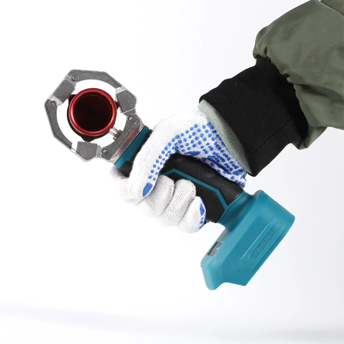 Máquina de derretimento quente recarregável sem fio ppr tubo de água melter máquina de solda de plástico com cabeças de substituição para bateria de 18v
