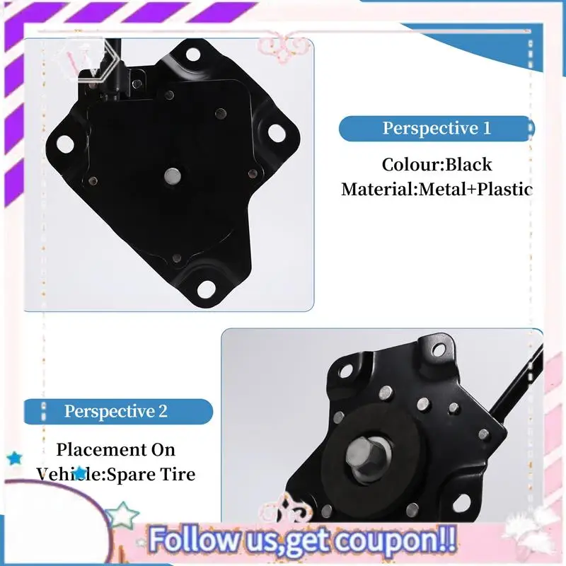 

Portable Car Spare Wheel Carrier Holder Assy 62800-S3000 For Hyundai Santa Fe 2019-2023 Spare Tire Hoist Winch Holder 62800S3000