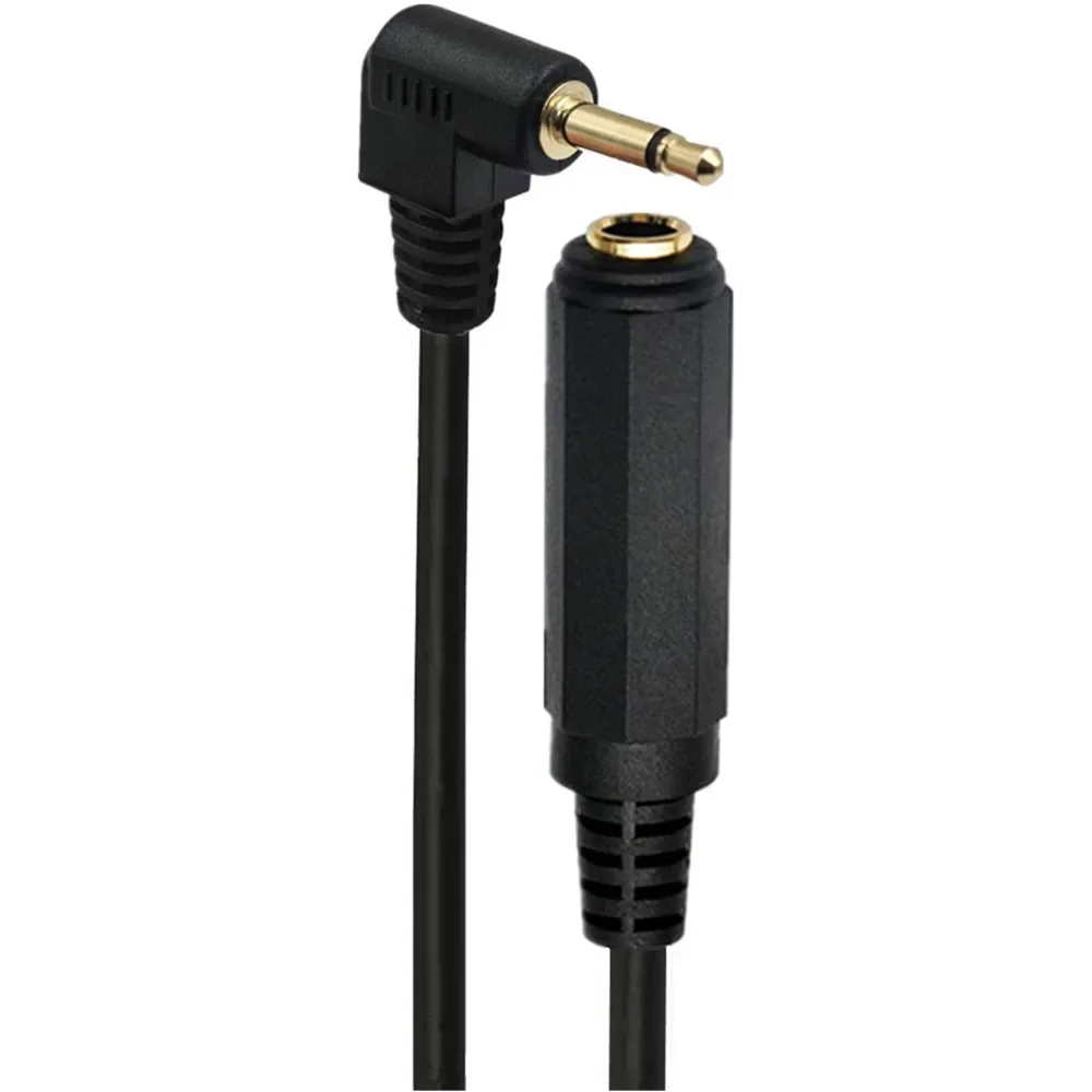 Cable 6.35mm Female Jack to 3.5mm Mono Male Socket Headphone Extension Mono Channel Cable 0.3m