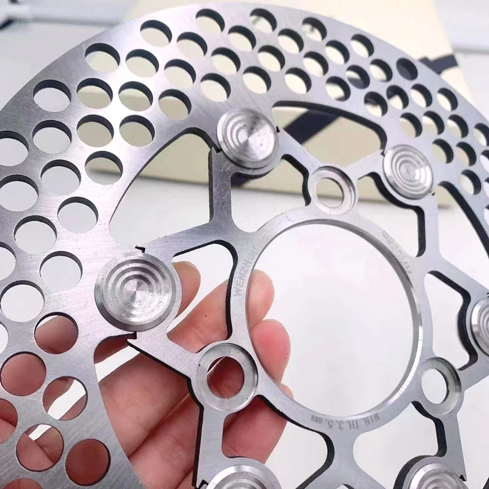 220*70 مللي متر مزورة الصلب العائمة القرص العالمي للدراجات النارية قرص فرامل لياماها ايروكس BWS RSZ JOG Force M3 Niu Ninebot E-سكوتر #6