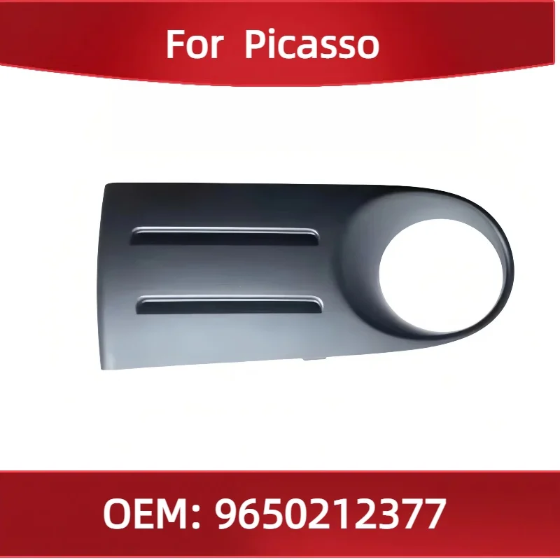 

9650212377 For Citroen Picasso Left Righ front fog lamp cover Picasso bumper frame black bracket outer cover 7452 CL