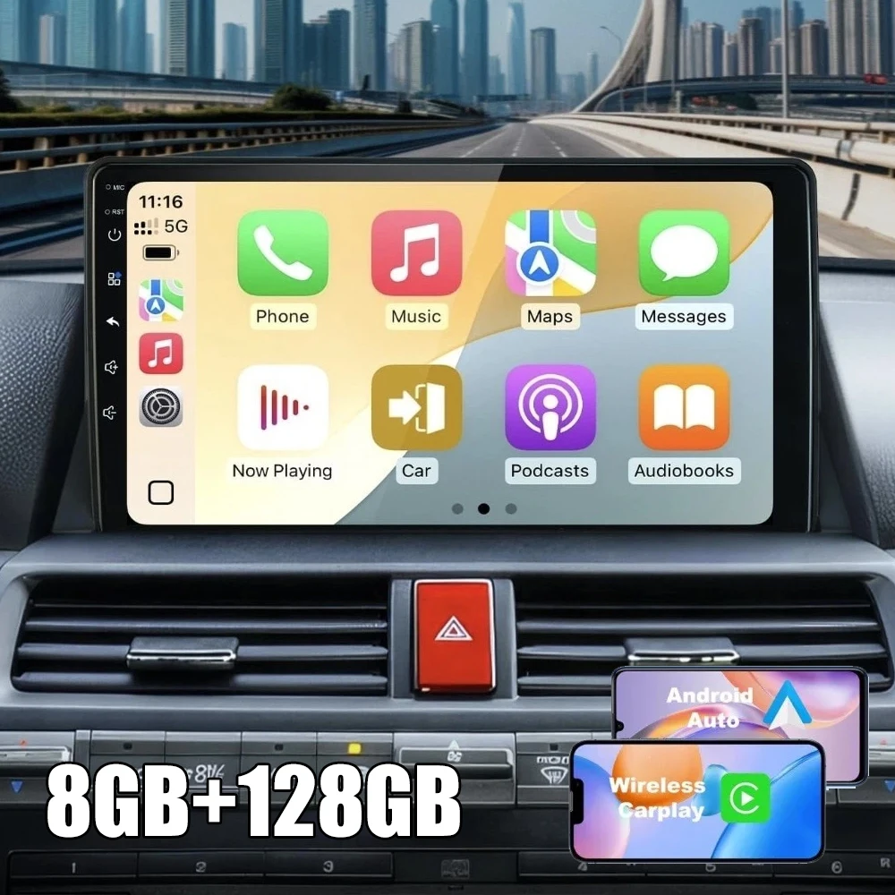 

Android 15 Stereo For Honda accord 8 2008 2009 2010-2013 Car Radio GPS Navigation Multimedia WIFI+4G Head Unit Carplay Auto