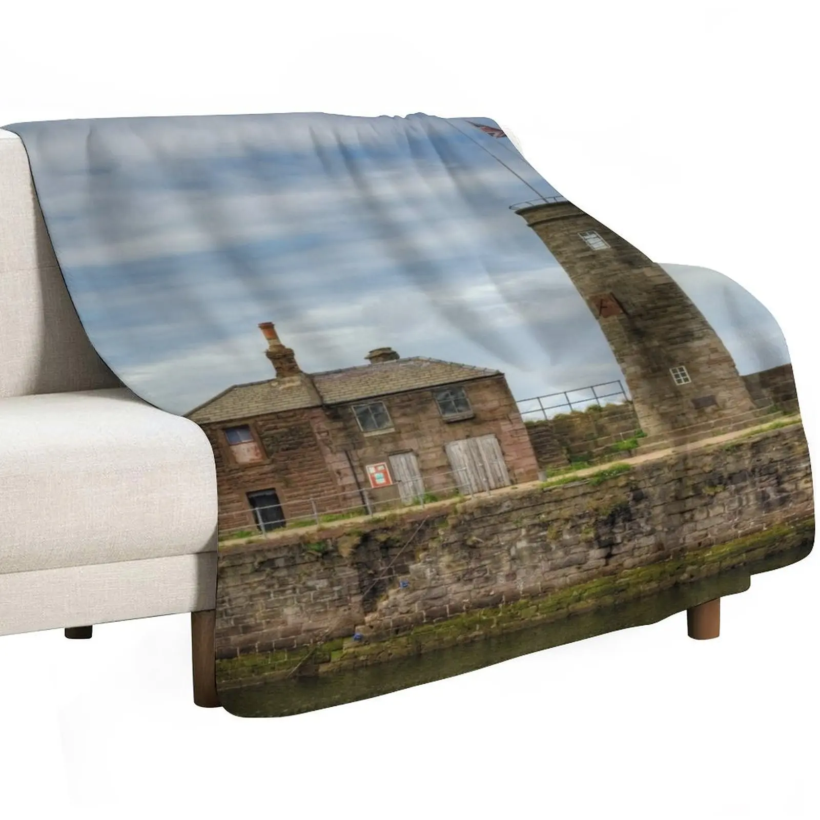 Whitehaven Old Quay Throw Blanket Loose Nap Hairy Moving Heavy Quilt Blankets