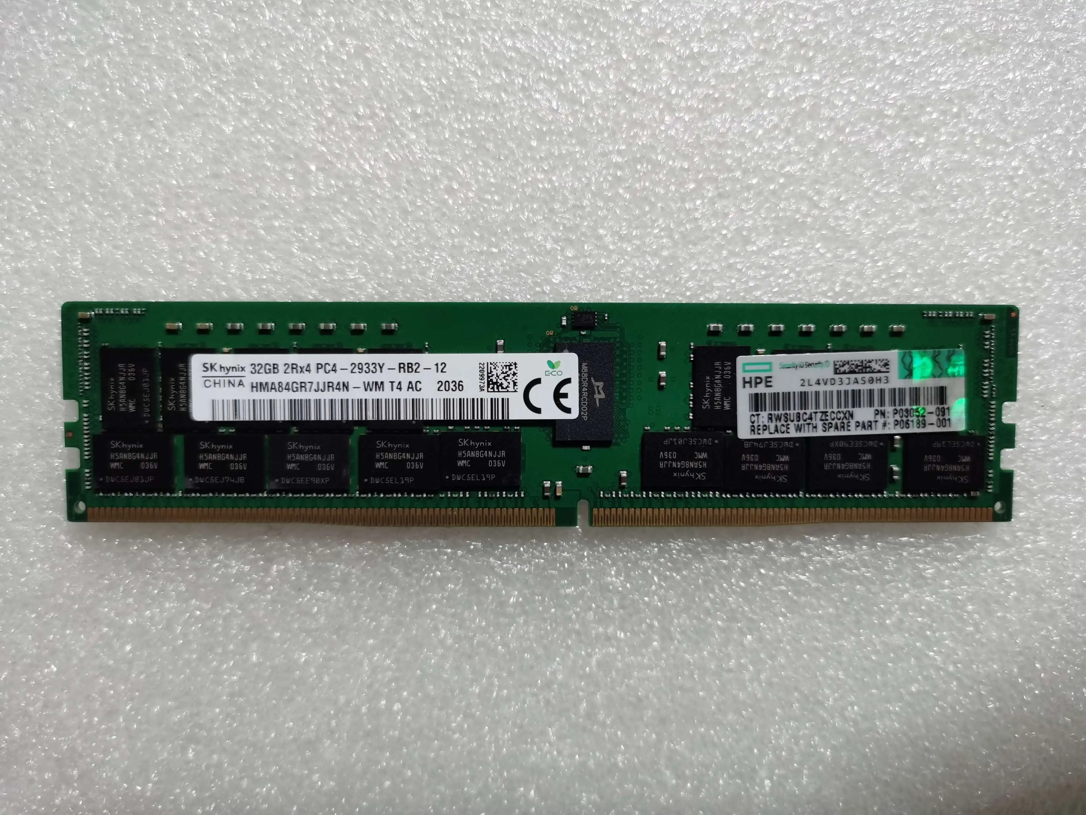 For HPE P00924-B21 P03052-091 P06189-001 32GB PC4-2933Y Memory