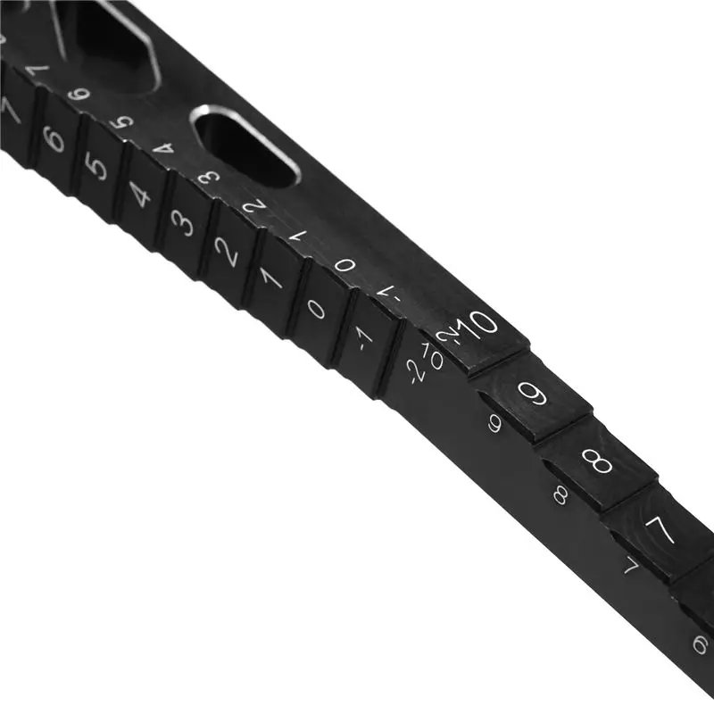 【NEW B63C】 RC Model Car Metal Ride Height Droop Gauge Adjuster Ruler Measuring Tool for 1/8 1/10 1/12 RC Car,Black
