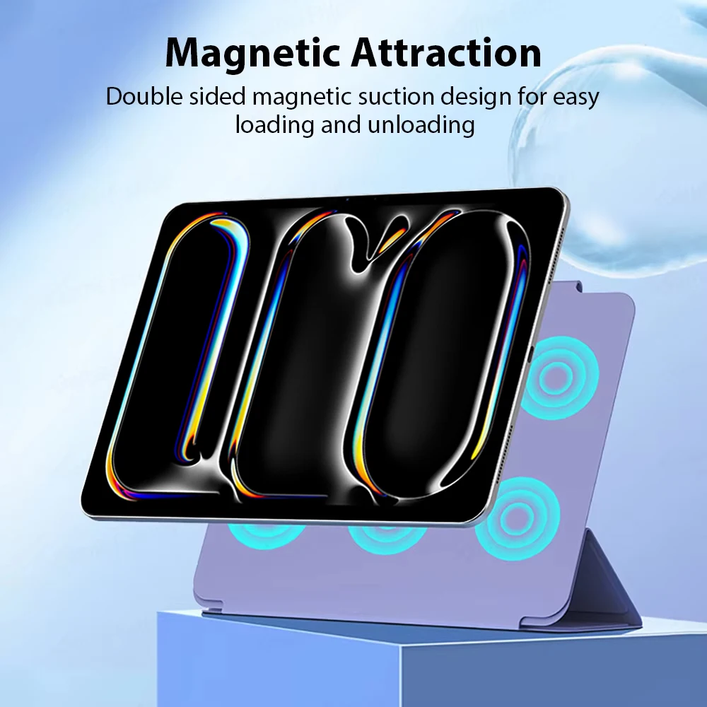 Magnetic Case For Ipad Pro 11 12.9 13 2024 Air 4 5 Funda For Ipad 10th Generation Mini 6 7th 8th 9th 10.2 Inch Cover Accessories