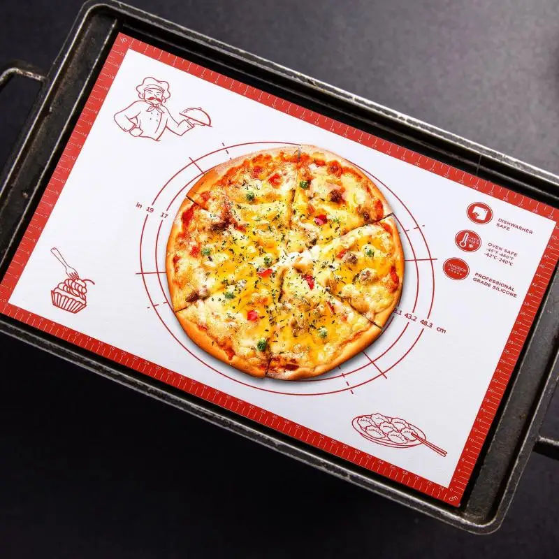 1PCS Silicone Baking Mat Kneading Pad Dough Mat Pizza Cake Dough Maker Kitchen Cooking Grill Non-Stick Gadgets Bakeware
