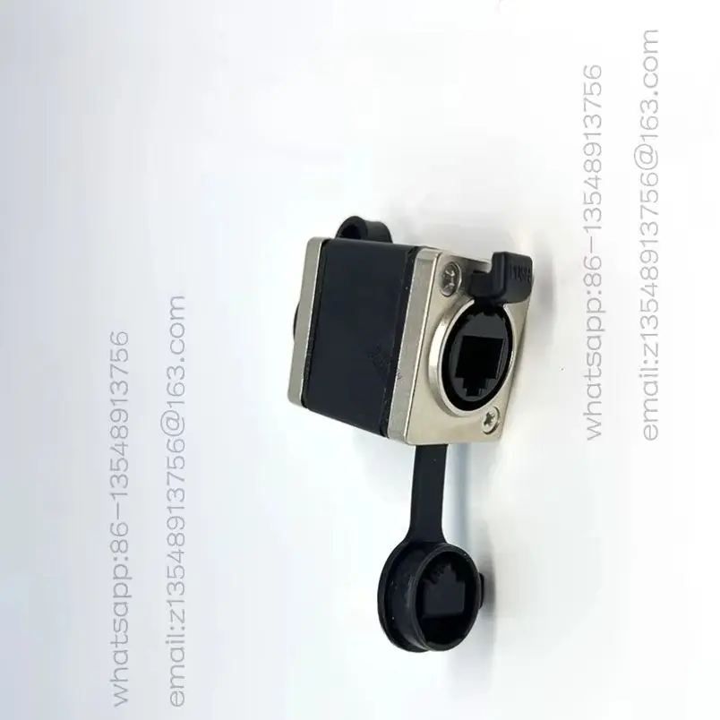 Waterproof RJ45 network cable docking head, Category 5 / 6 super Category 6 network port extension connector